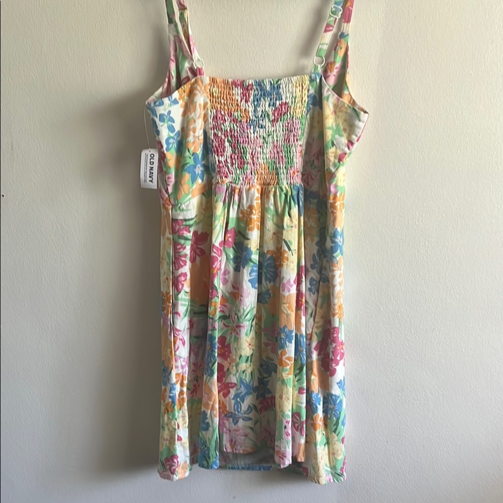 Old Navy Pink and Green Spaghetti Strap Sundress - Picture 5 of 9